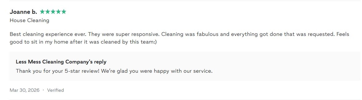 Joanne B. Thumbtack review